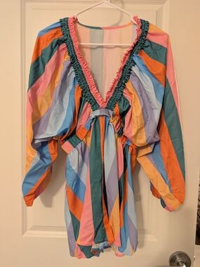 Multicolor Striped Romper